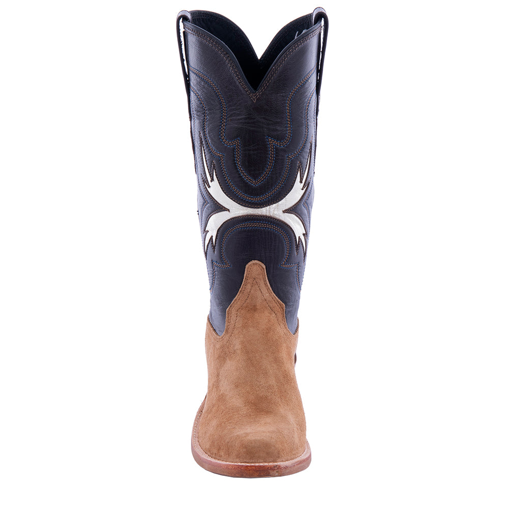 Ladies 12" Dunn Boar Wild Mink and Gold Cowboy Boot