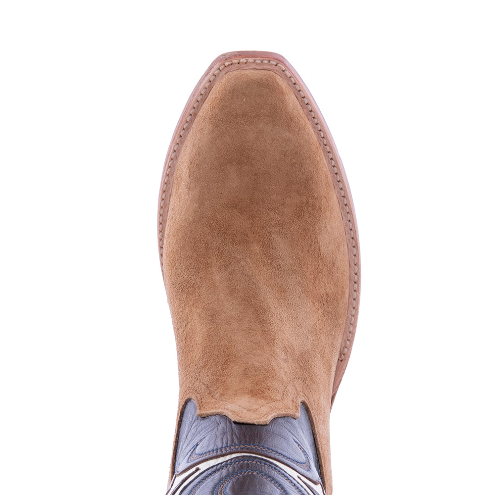 Ladies 12" Dunn Boar Wild Mink and Gold Cowboy Boot