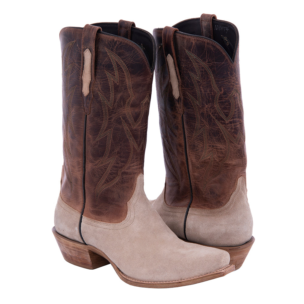 Men's 13" Sand Tan Canella Goat Crown Cowboy Boot