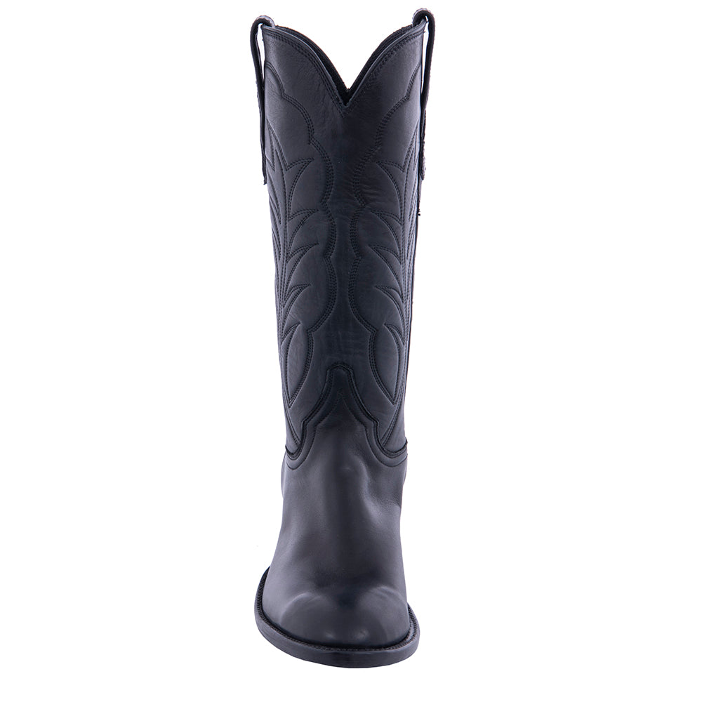 Ladies 13" Black Aniline Winn Cowboy Boot