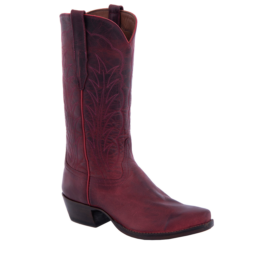 LADIES 13" RED MADDOG WINN STITCH COWBOY BOOT