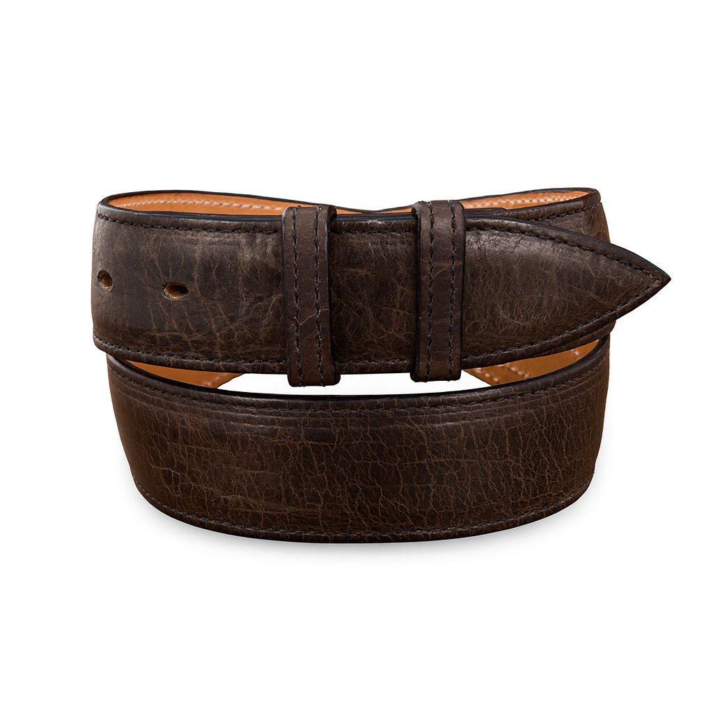 1 1/2" GREY BISON BELT W/BILLETS