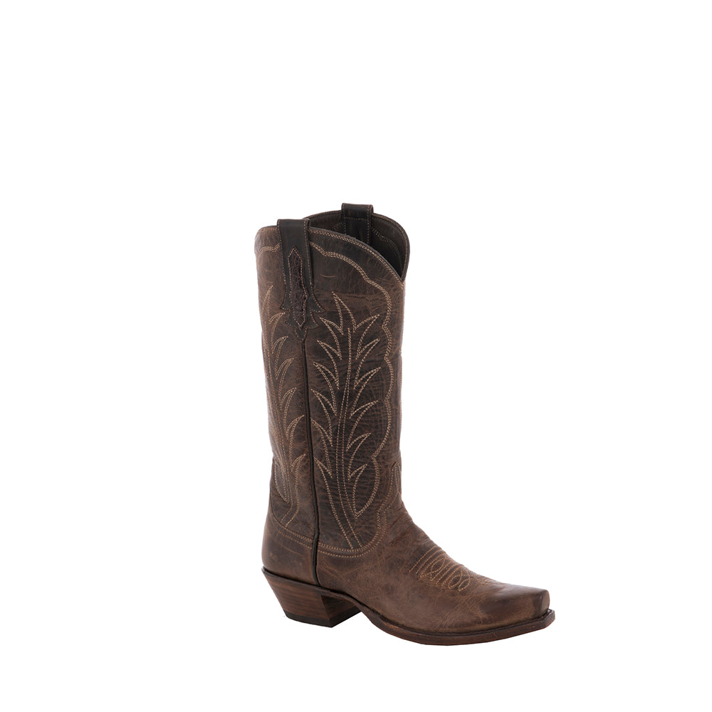 Ladies Cowboy 13-2 Tobac Goat Winn Stitch Toe Bug
