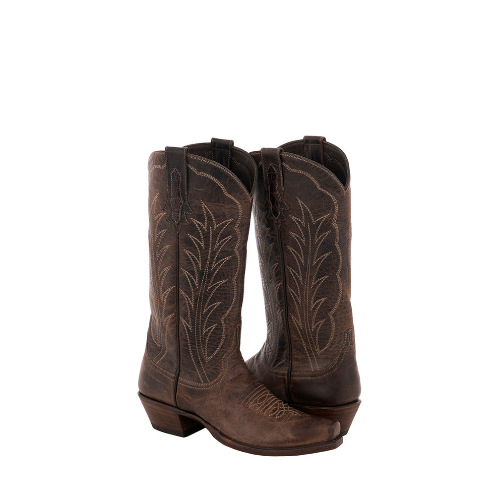 Ladies Cowboy 13-2 Tobac Goat Winn Stitch Toe Bug