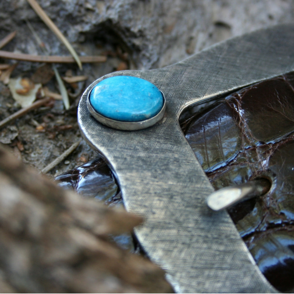 LARGE HART BUCKLE WITH CROSS HATCH