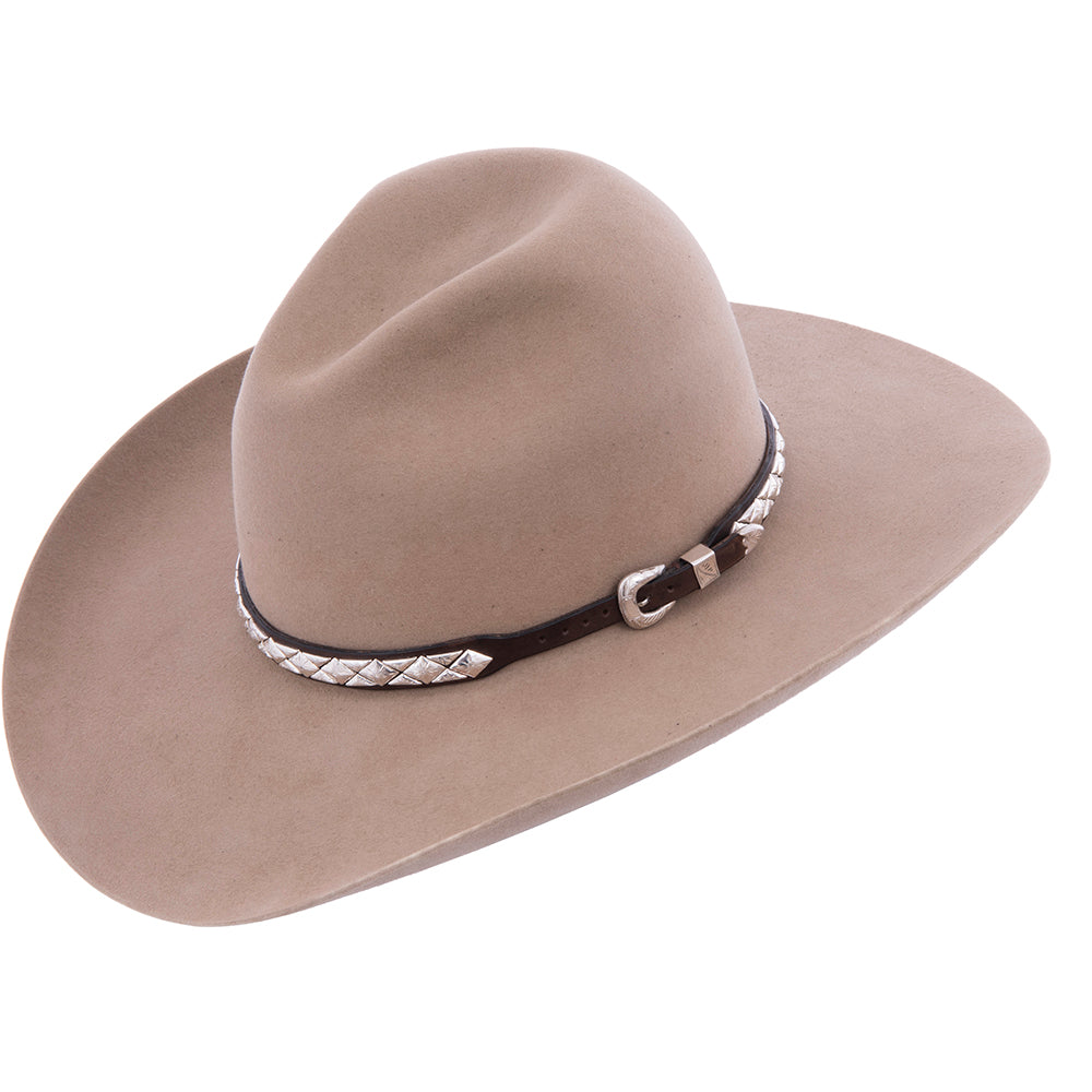 DIAMOND HALF DIAMOND STERLING SILVER HAT BAND