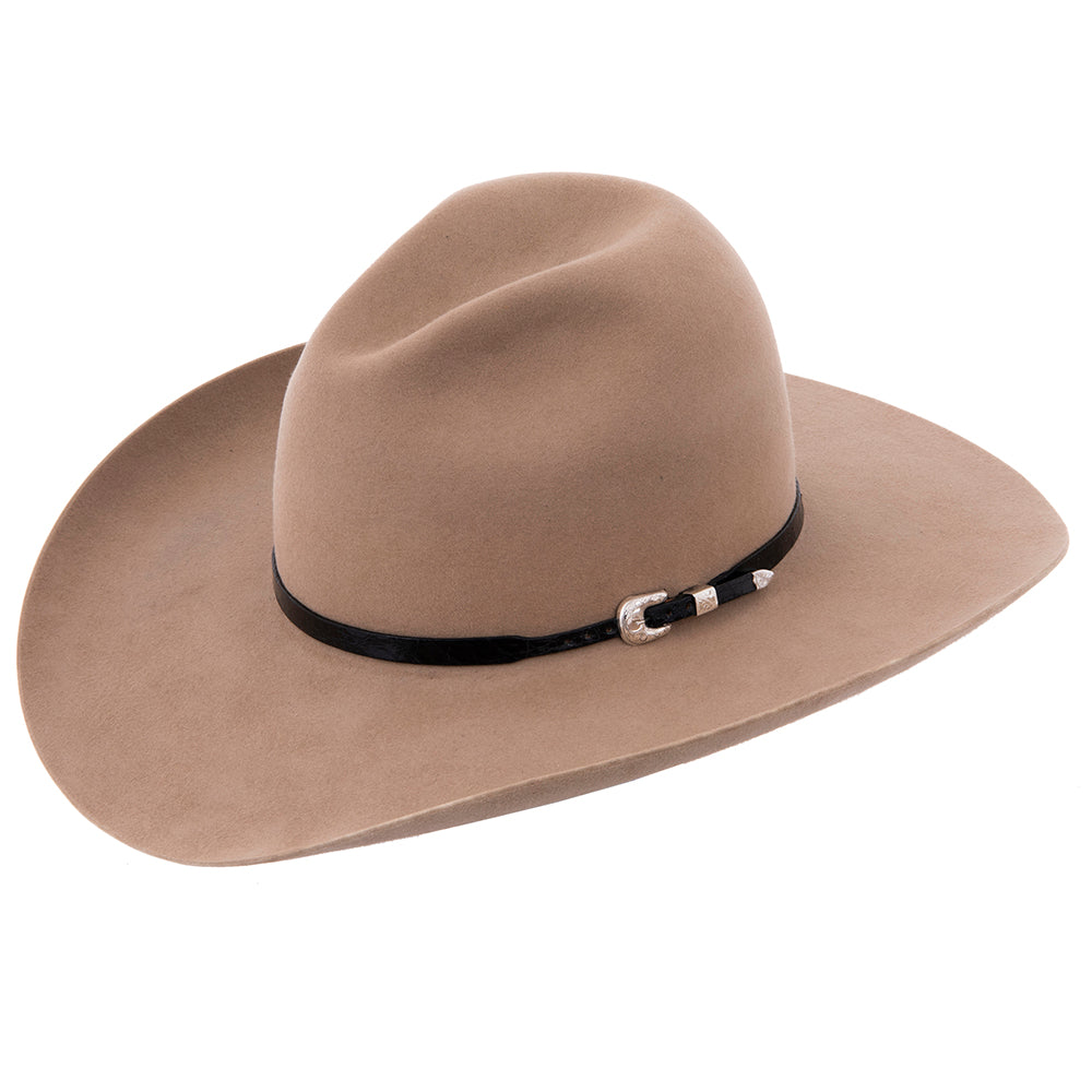 WIDE HAT BAND BLACK ALLIGATOR SS ENGRAVED BKL