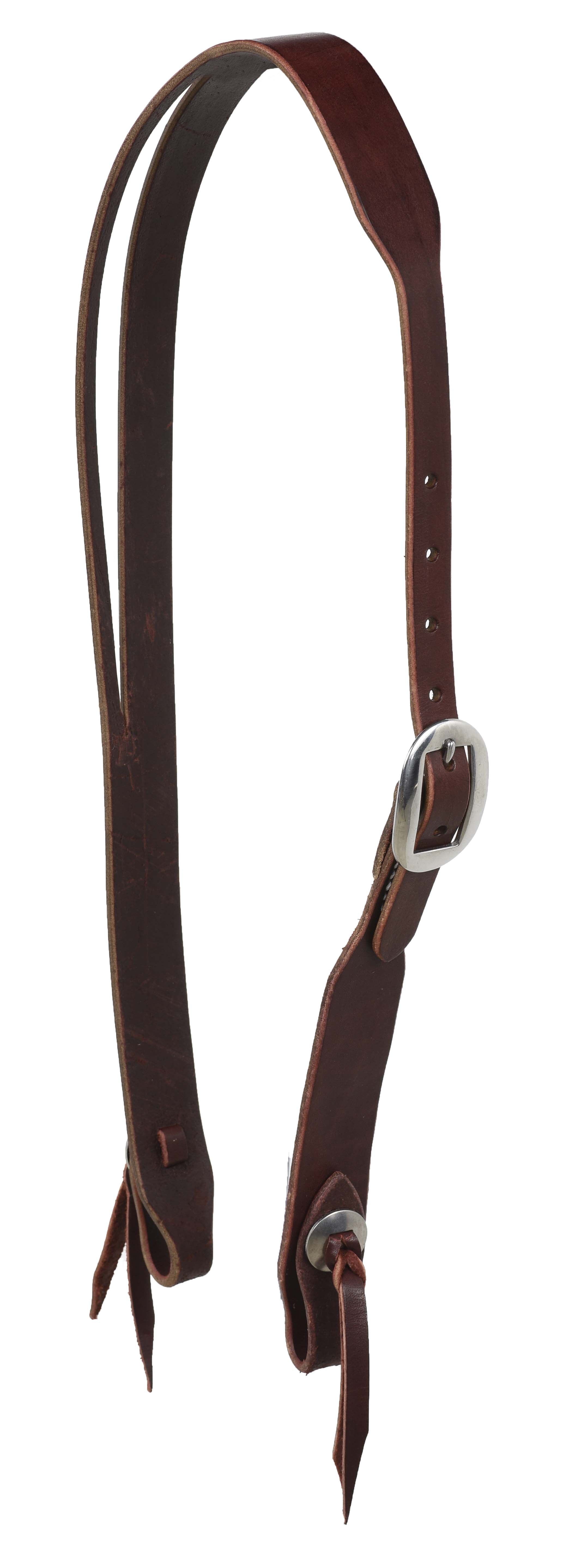 Latigo Split Ear Headstall with Stainless Hardware