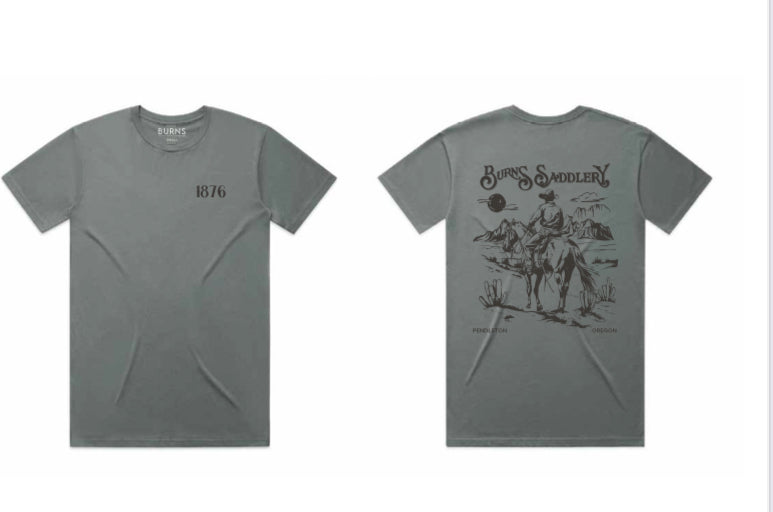 GREY PENDLETON BURNS SADDLERY RILEY LIFESTYLE T-SHIRT