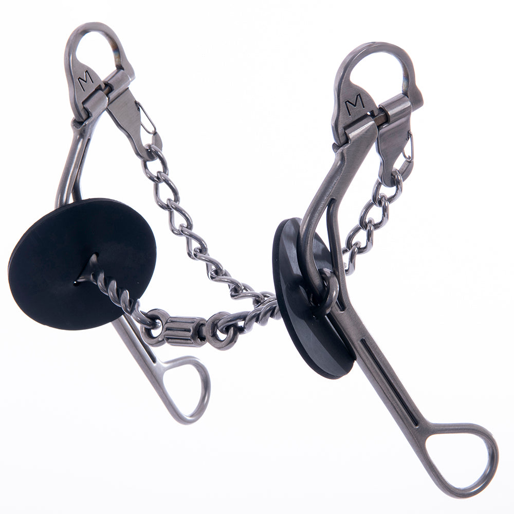 Merrill Bits Swing Top Medium Gag Twisted Wire Dogbone Roller