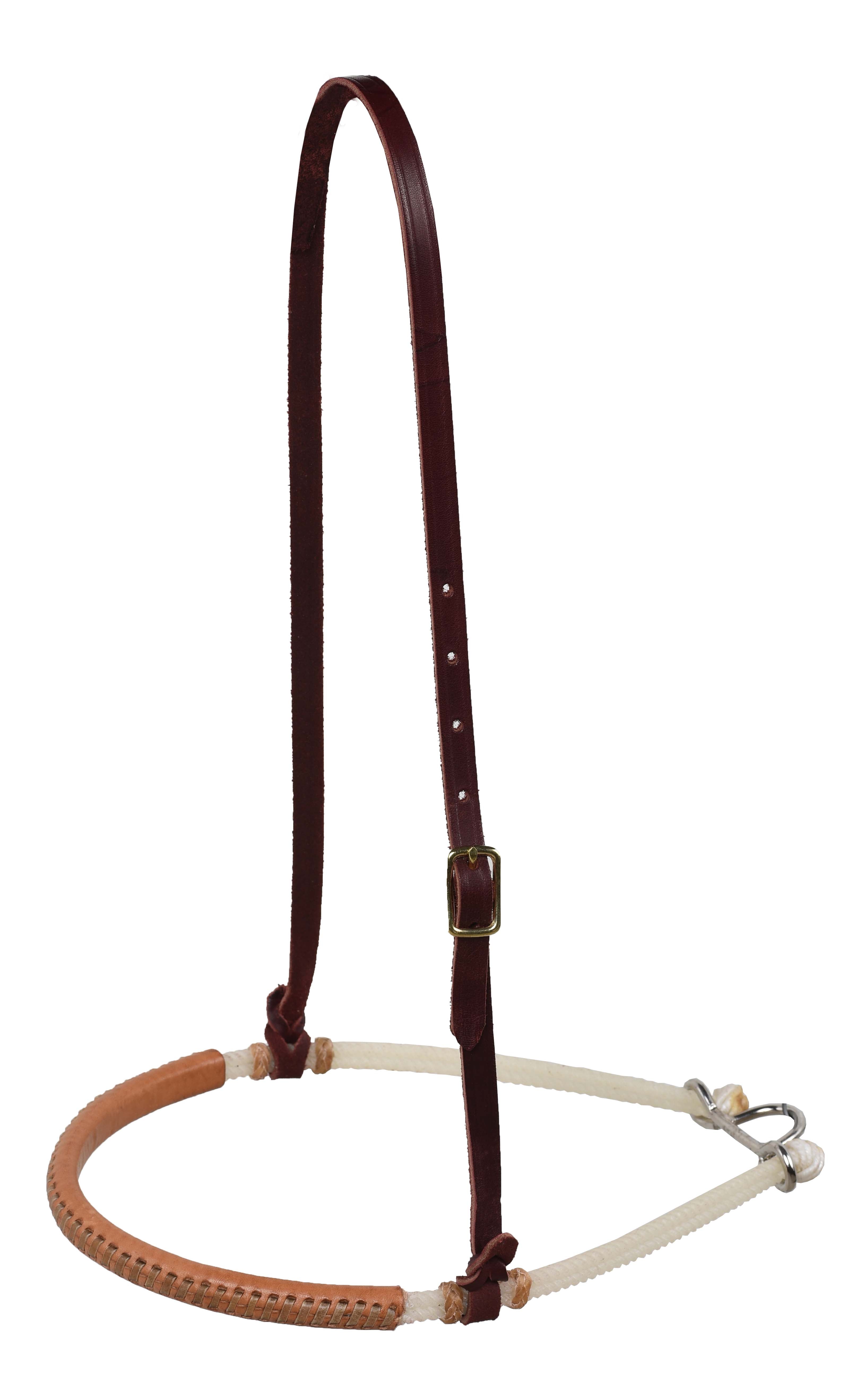 Double Rope Noseband Leather Covered Latigo Hanger