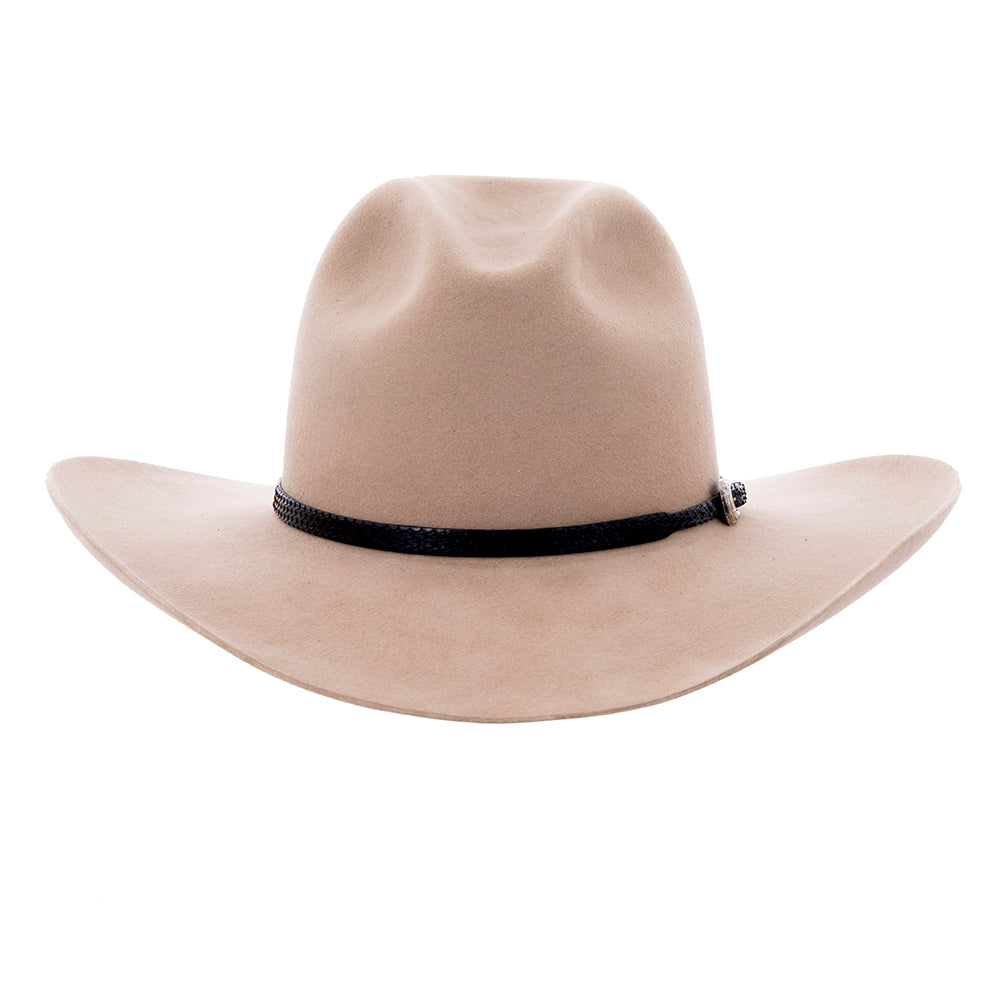 SST Narrow Exotic Python Hatband w/SS Engraved Buckle