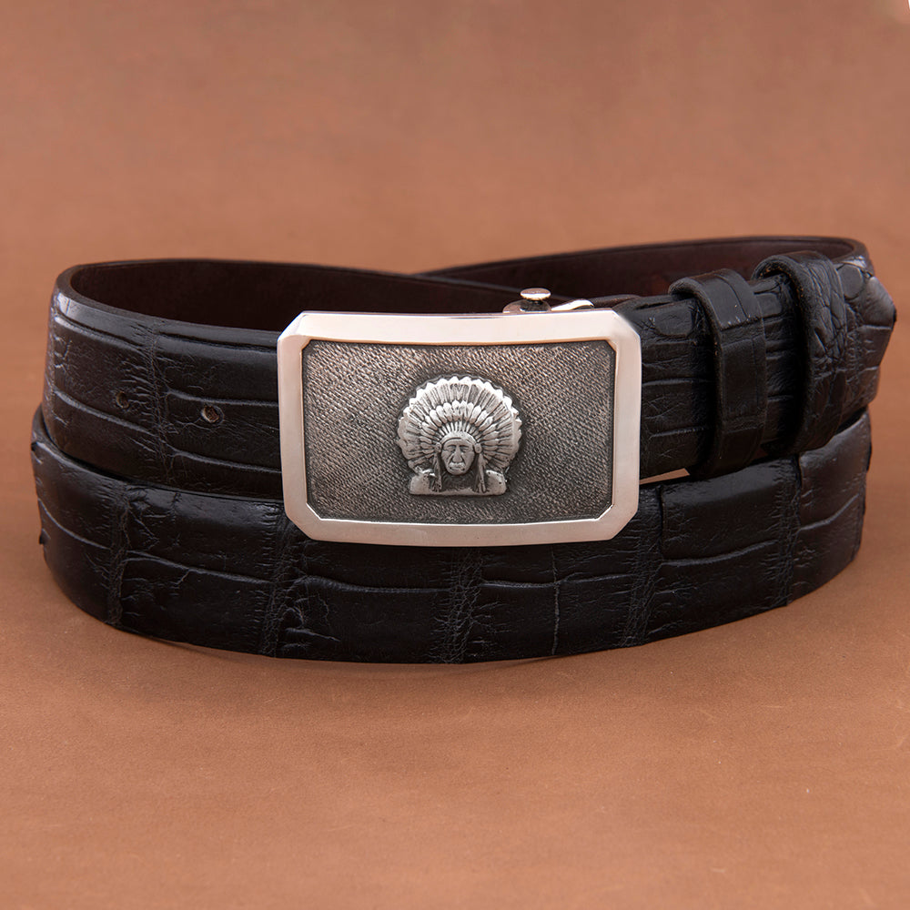 Ridge Heavy Matte Buckle with Chief