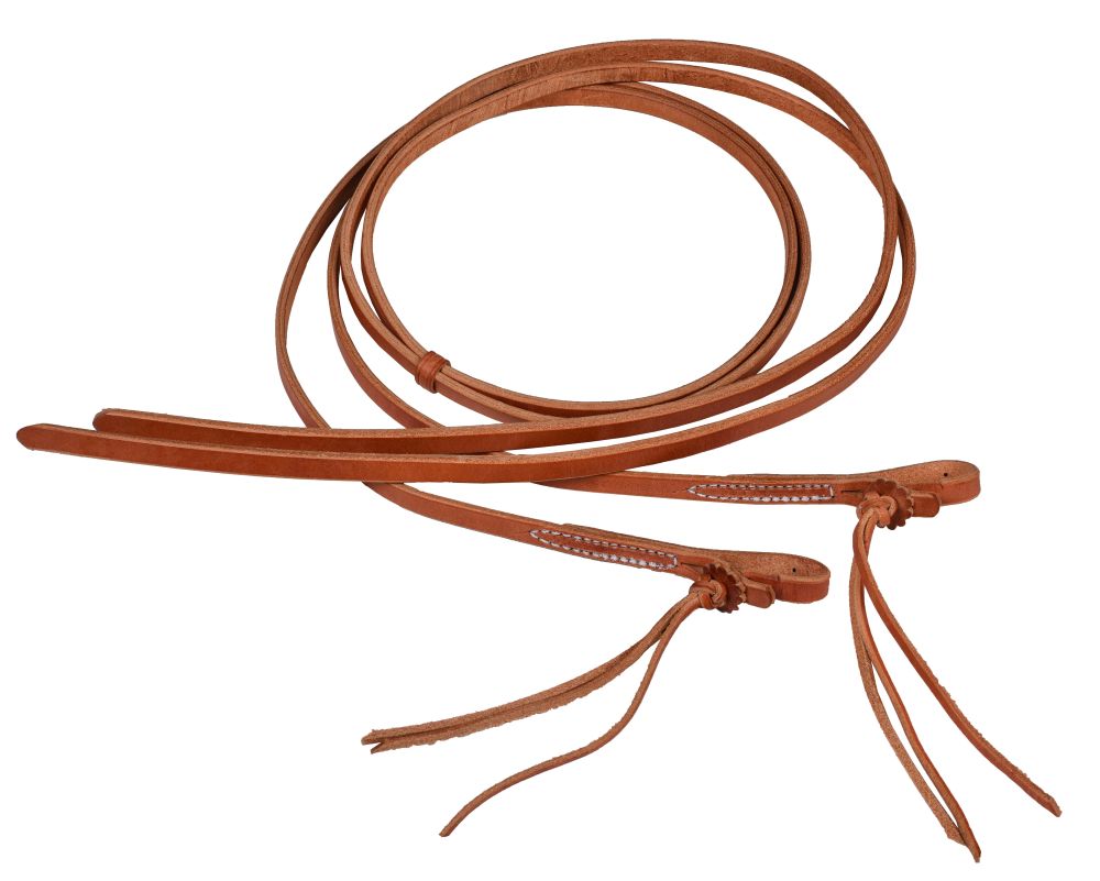 Harness Leather Split Reins with Knot Ends
