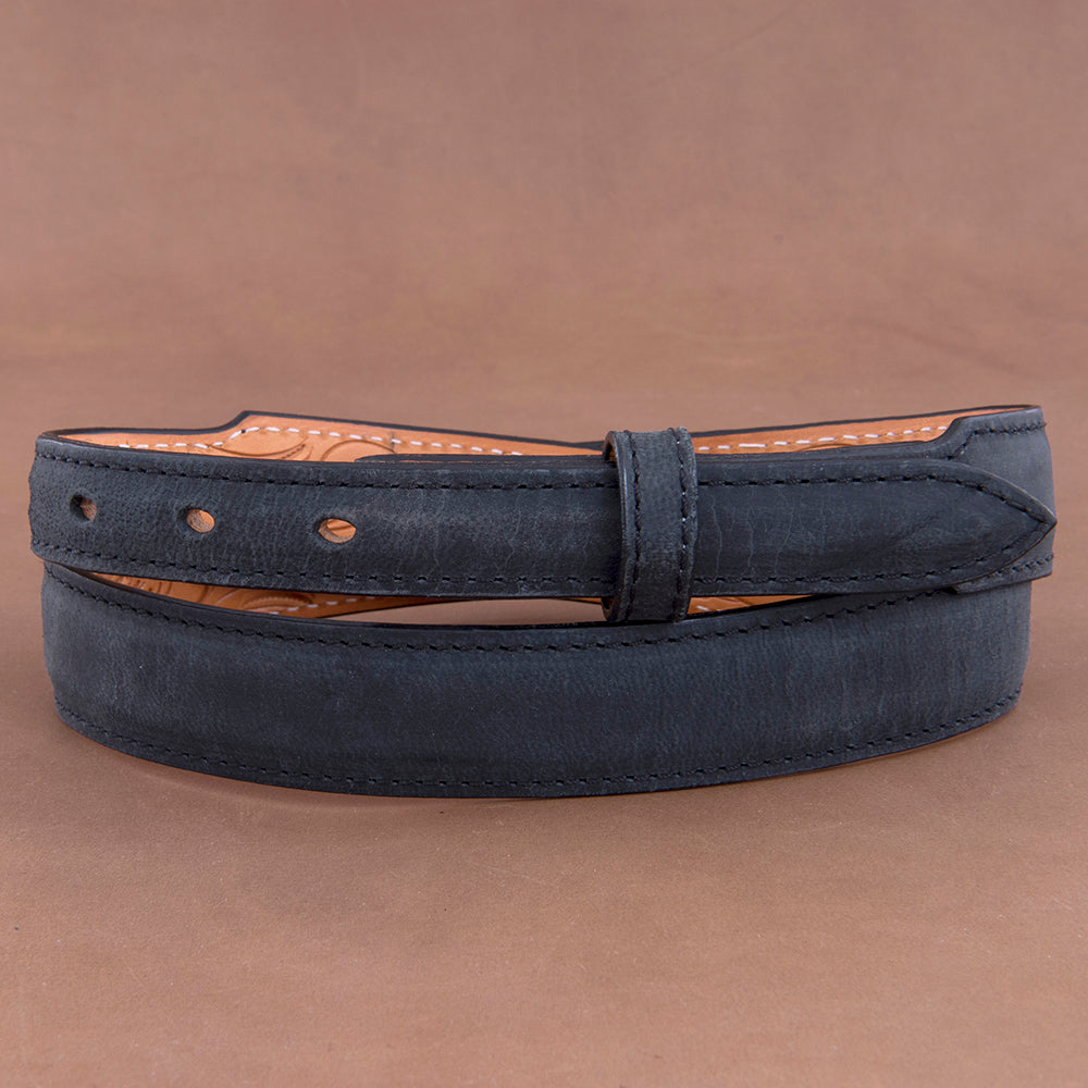 TAPERED BLACK MADDOG GOAT BELT